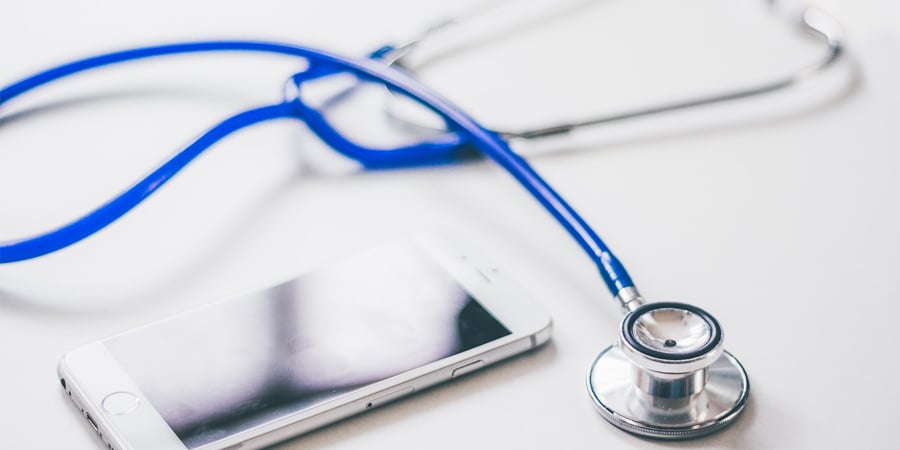 mobile phone with stethoscope 